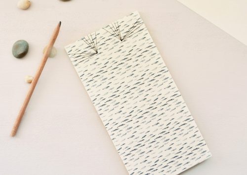 Carnet japonais motif Cyprès chauve - papeterie artisanale fabriquée dans le sud-ouest • Carnet relié à la main, illustré d'un motif végétal