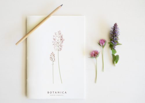 Carnet relié à la main - illustration florale • 23janvier