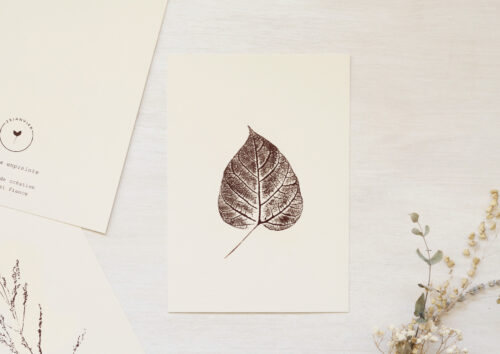 Carte Catalpa - papeterie artisanale • 23janvier
