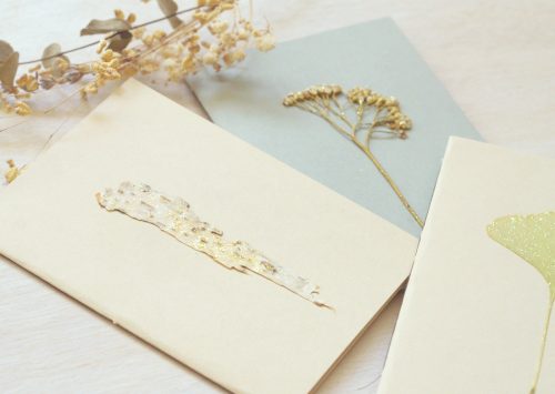 Carnet herbier pailleté • papeterie artisanale