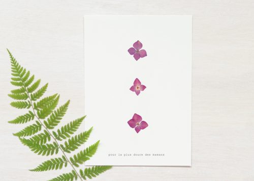 Carte de fête des mères florale • atelier 23janvier