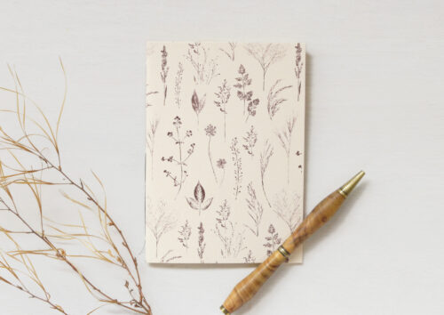Petit carnet fleuri - papeterie artisanale • 23janvier