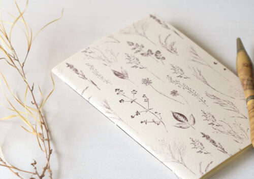 Petit carnet fleuri - papeterie artisanale • 23janvier