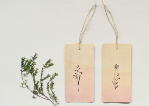 Marque-pages fleuris - papeterie artisanale • 23janvier