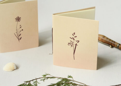 Mini carnets fleuris - papeterie nature • 23janvier