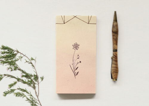 Petit carnet japonais fleuri - papeterie nature • 23janvier
