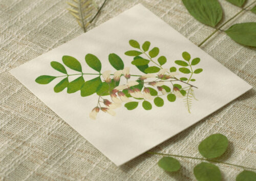 Petite carte Fleurie • papeterie artisanale • 23janvier
