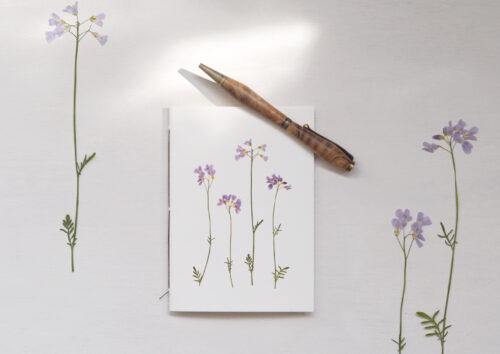 Petit carnet fleuri - papeterie artisanale • 23janvier