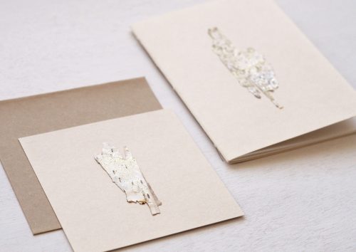 Duo carnet + carte herbier • Bouleau pailleté